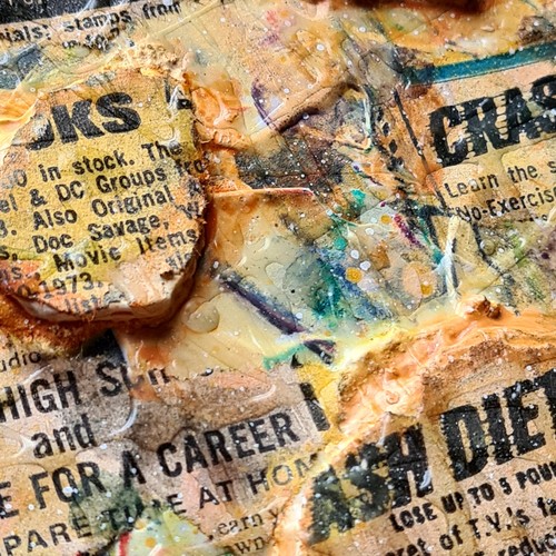 Mixed media art one - (15), "one