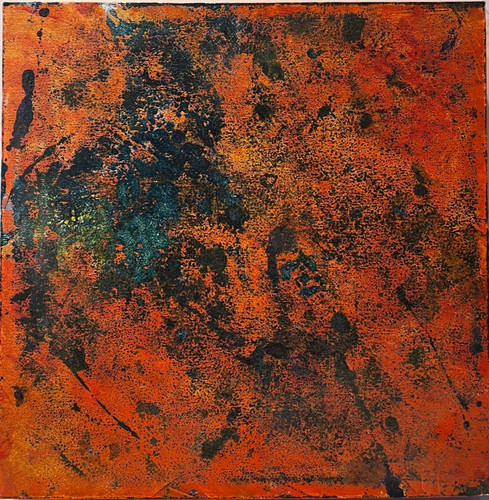 Abstrakt grün orange - abstrakt,