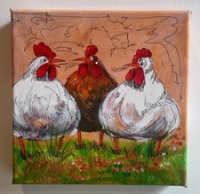 "Verrückte Hühner III " 25 x