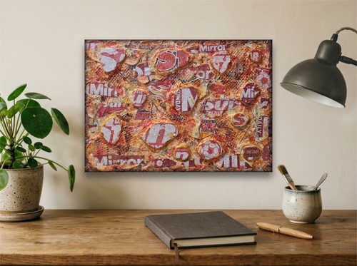 Mixed media kunst - media, collage