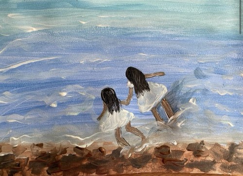 Original aquarell collage - original, aquarell-collage