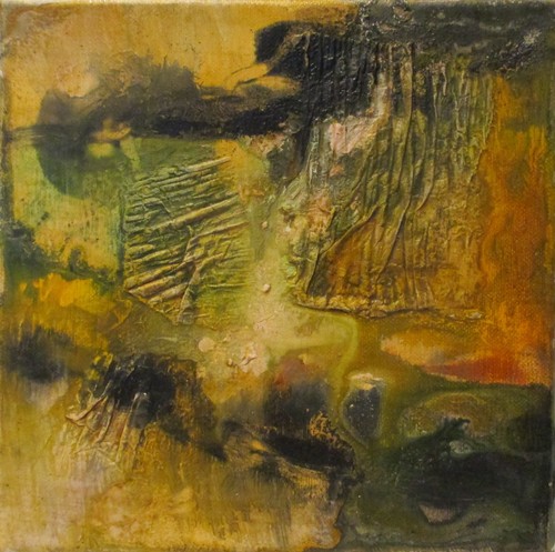 Abstrakt gelb grün - abstrakt,