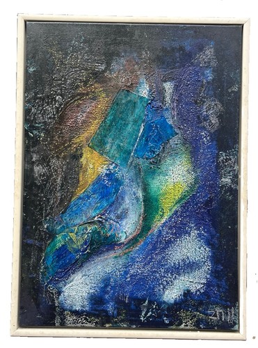 Abstrakt mixedmedia öl - abstrakt,