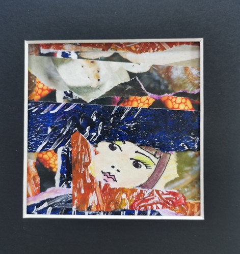 Mixed media collage kunst auf - kunst,