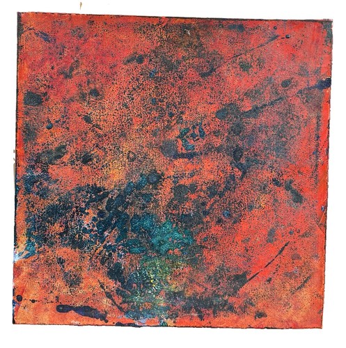 Abstrakt grün orange - grün,