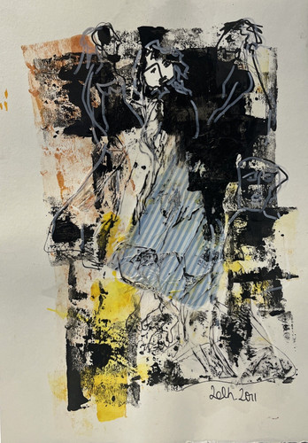 Collage tanz frauen zeichnung - frauen,