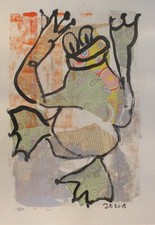 Collage Zeichnung Papier 50x35