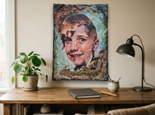 Mixed media kunst collage - mixed,