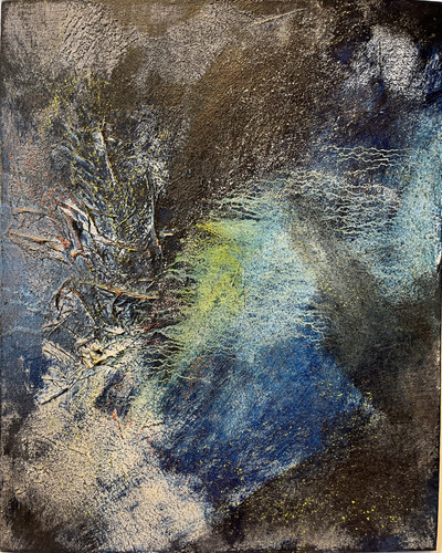 Abstrakt mixedmedia öl - mixedmedia, Öl/lw