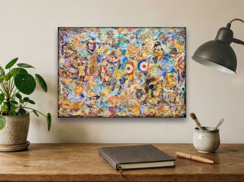 Mixed media kunst collage - mixed, [01]