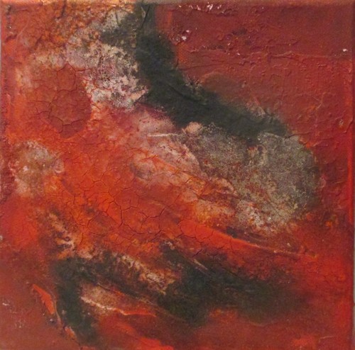 Abstrakt rot2 mixedmedia - rot2,