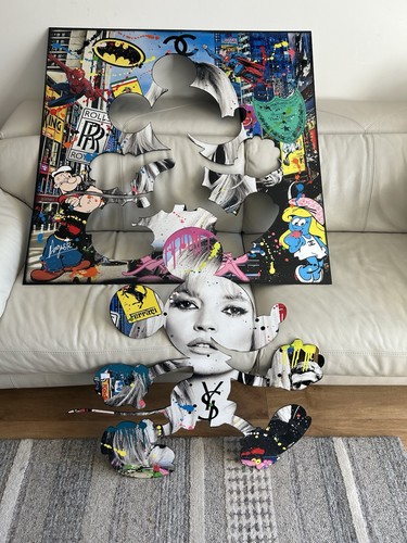 Auguste mixed media - (1977),