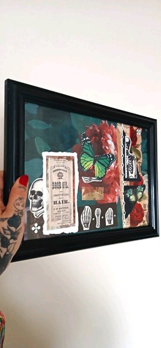 Mixed media collage - media,