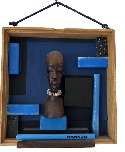 Gerahmte assemblage kunst - ,