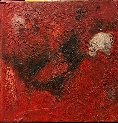 Abstrakt rot mixedmedia - abstrakt,