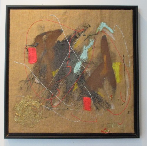 Abstrakt mixedmedia acryl - mixedmedia, acryl/lw
