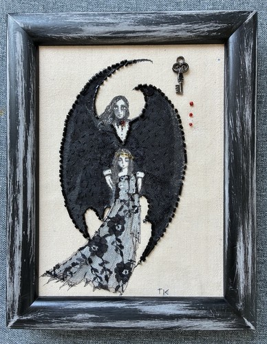 Original mixed media kunstwerk - original,