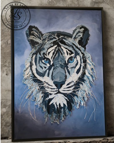 Original denim tiger textile - denim,