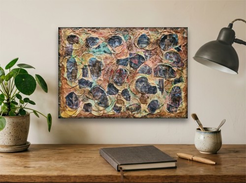 Mixed media kunst - media, collage