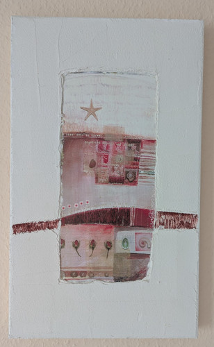 Mixed media collage sarah - mixed,