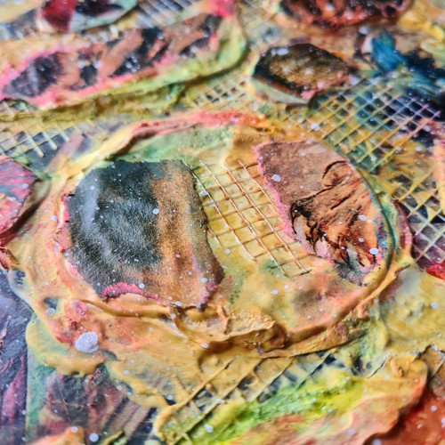 Mixed media kunst collage - media,